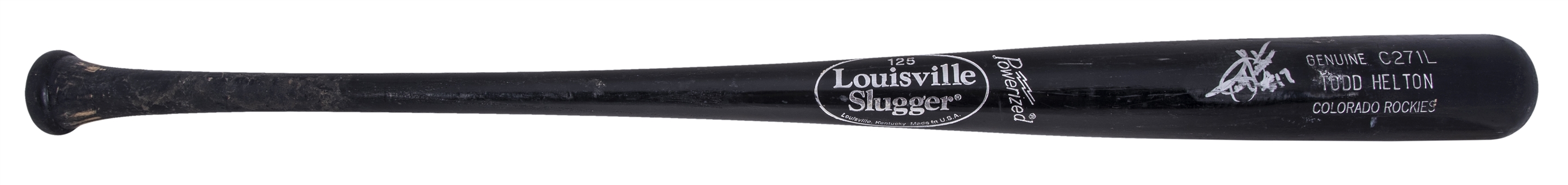 2009 Todd Helton Game Used & Signed Louisville Slugger C271L Model Bat (PSA/DNA GU 10 & Beckett)